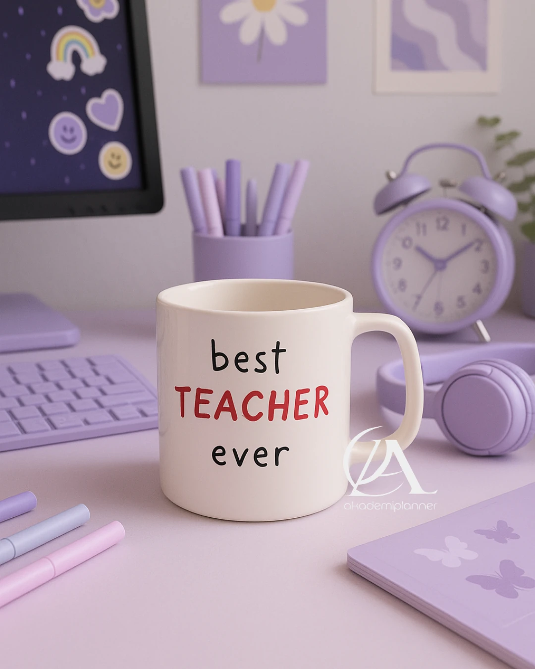 Şimdiye Kadarki En İyi Öğretmen Best Teacher Ever 24 Kasım Öğretmenler Günü Hediyelik Kupa Bardak