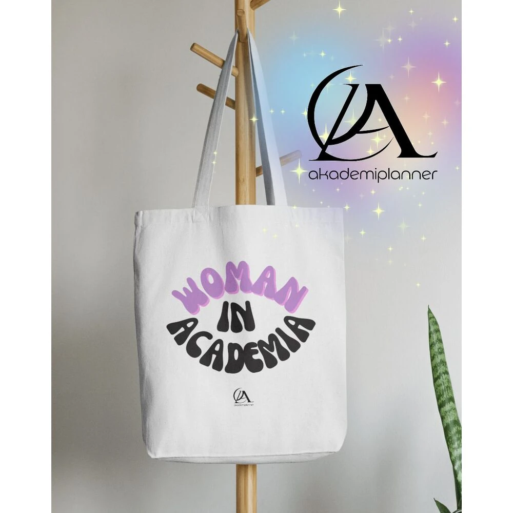 Mor Woman in Academia Kanvas Çanta