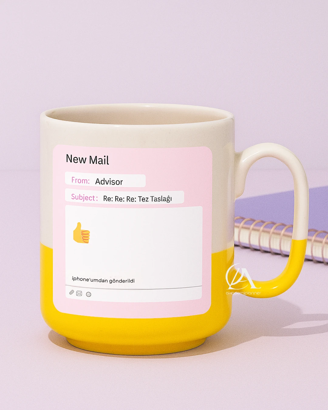  Danışman Mail Tamam Emoji Hediye Kupa Bardak Yüksek Lisans Doktora Akademisyen Tez Danışmanı