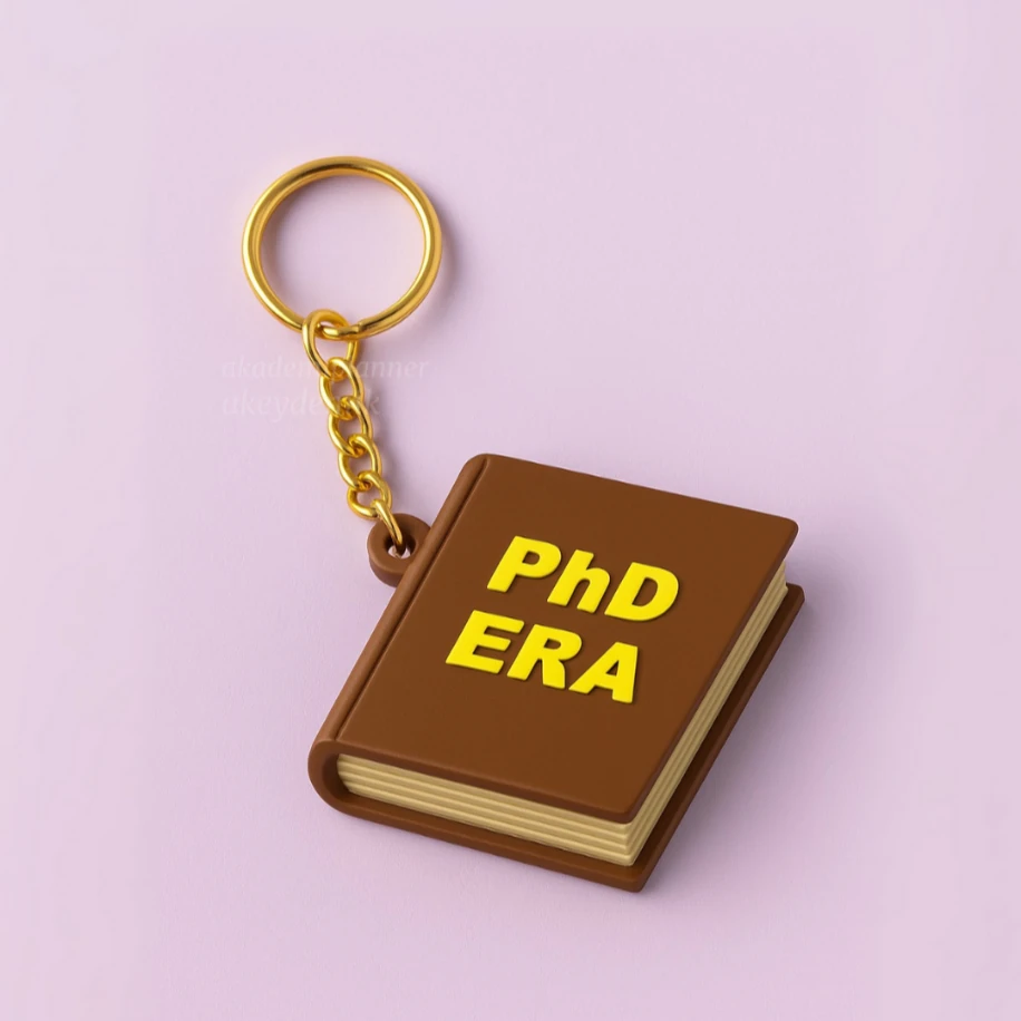 PhD Era Kitap AKEYDEMİK Anahtarlık Charm Aksesuar