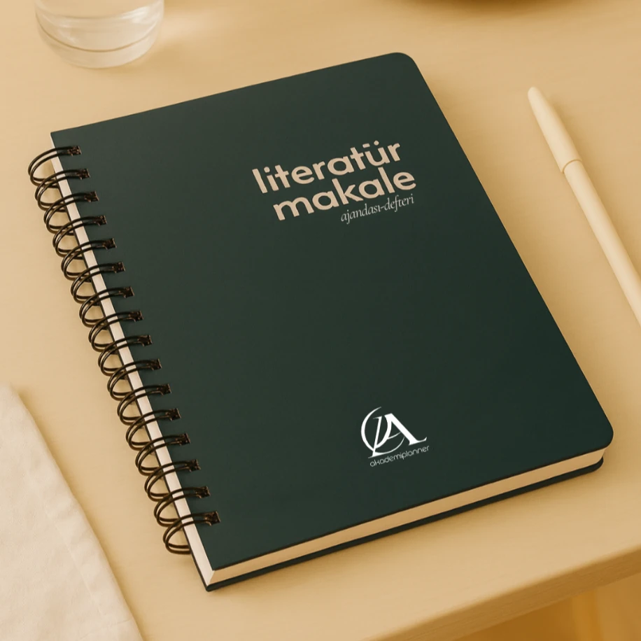 Yeşil Literatür -Makale Ajandası Defteri Literature Planner LitNotes