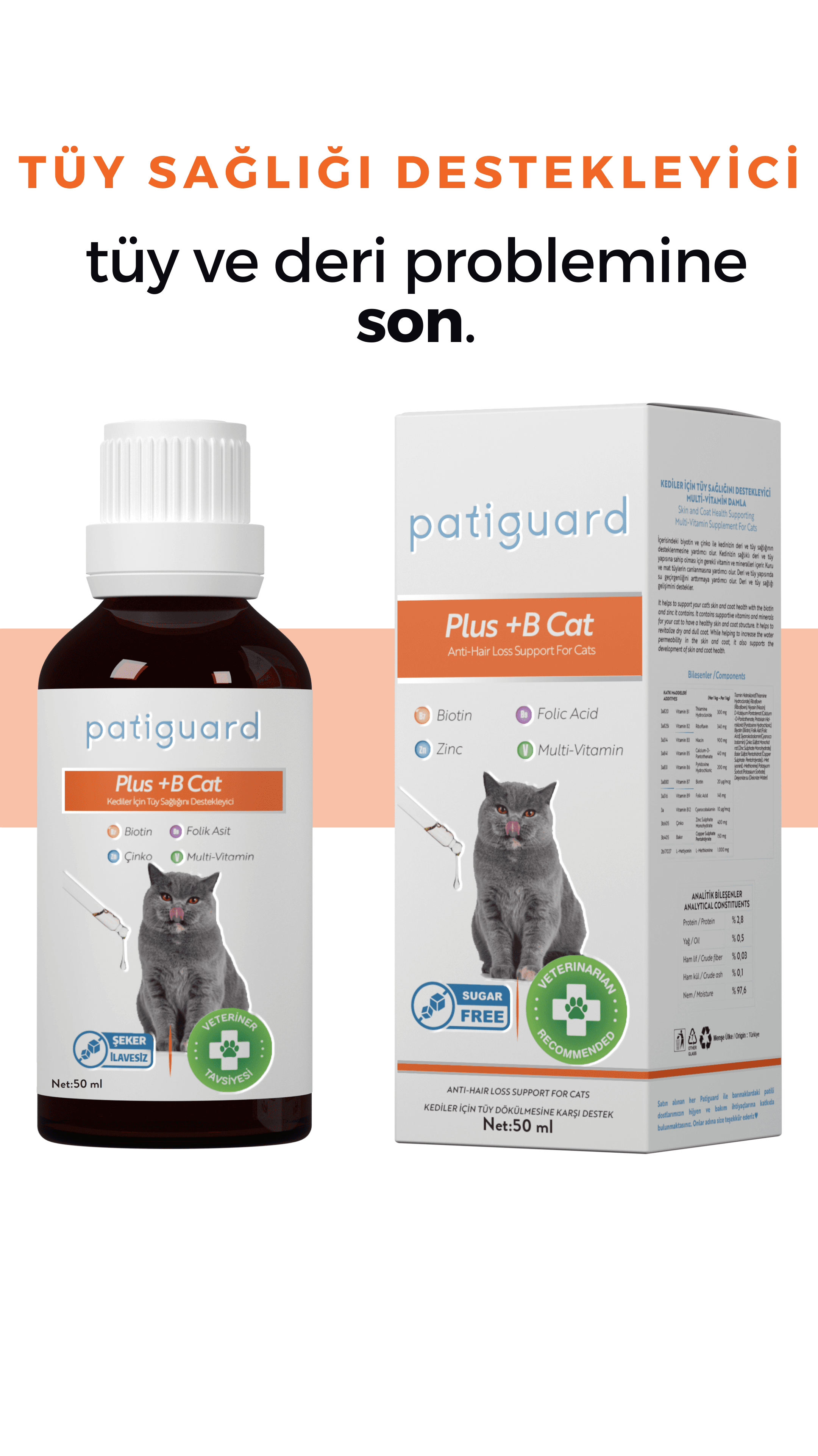 Patiguard Plus B For Cats 50ML