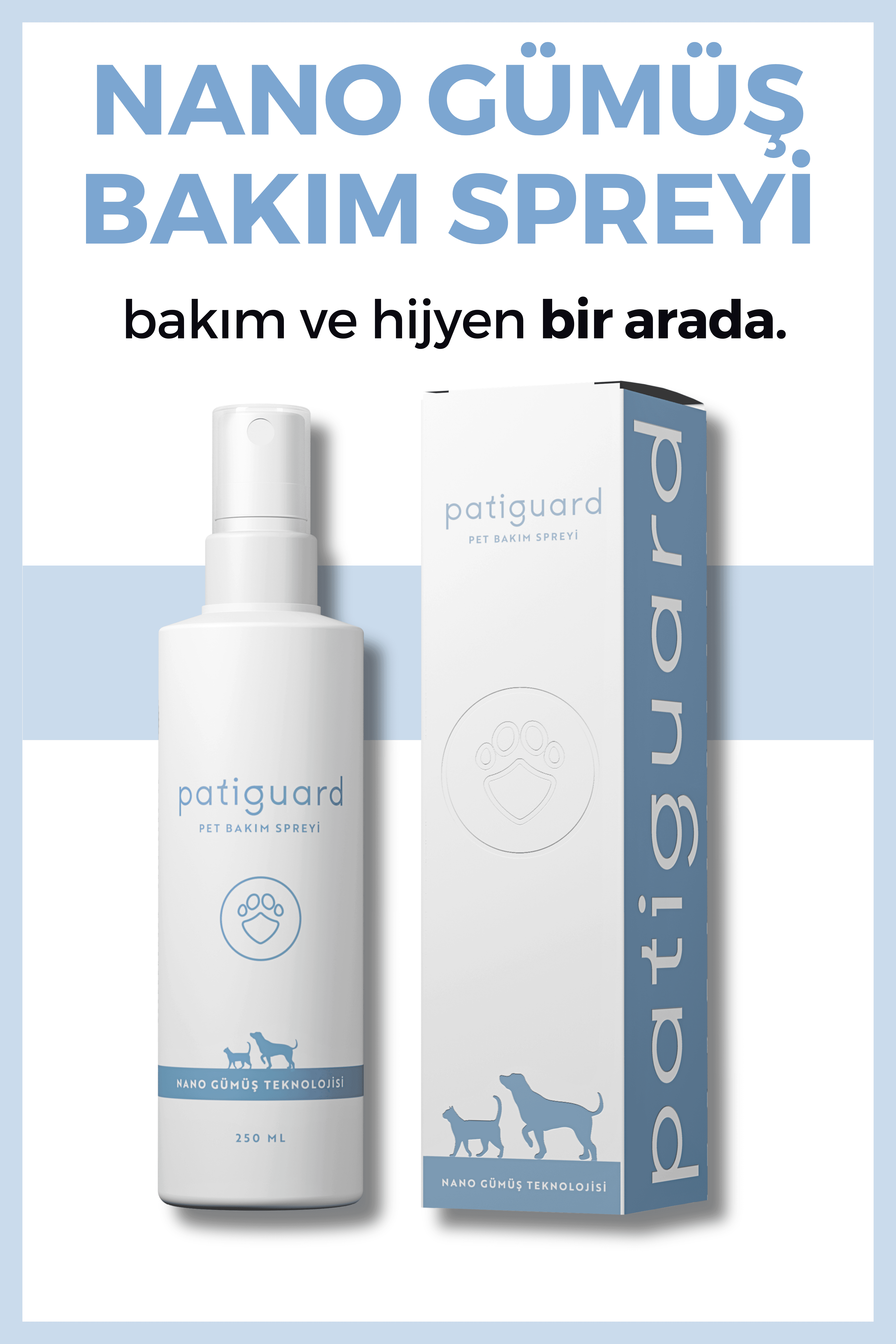 Patiguard Nano Gümüş Bakım Spreyi 250ML