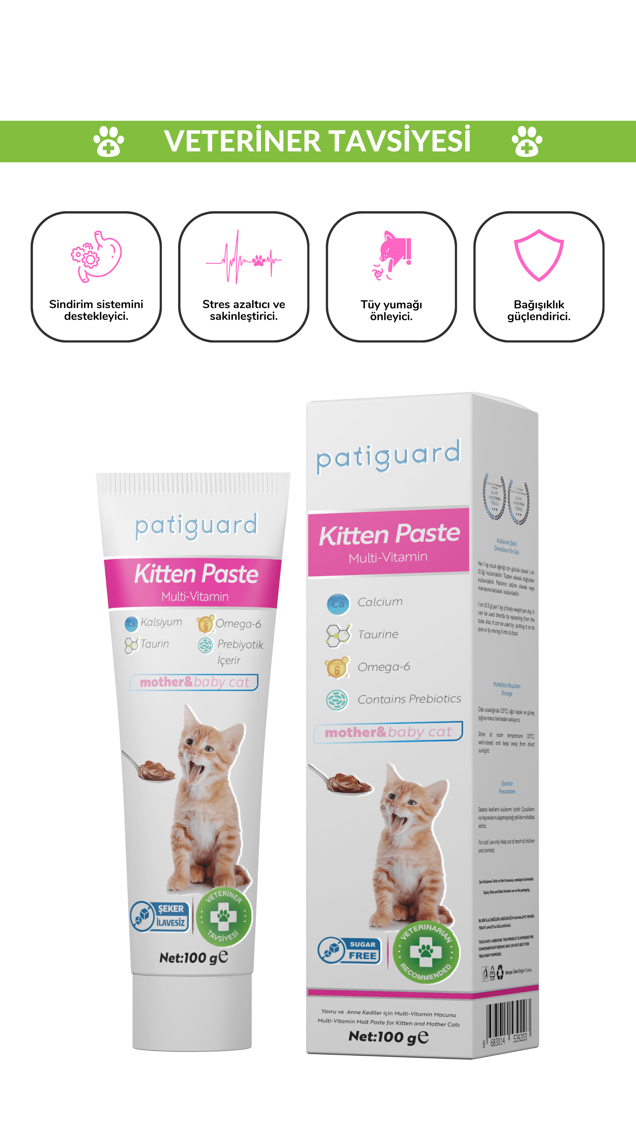 Patiguard Kitten Paste Multivitamin 100G