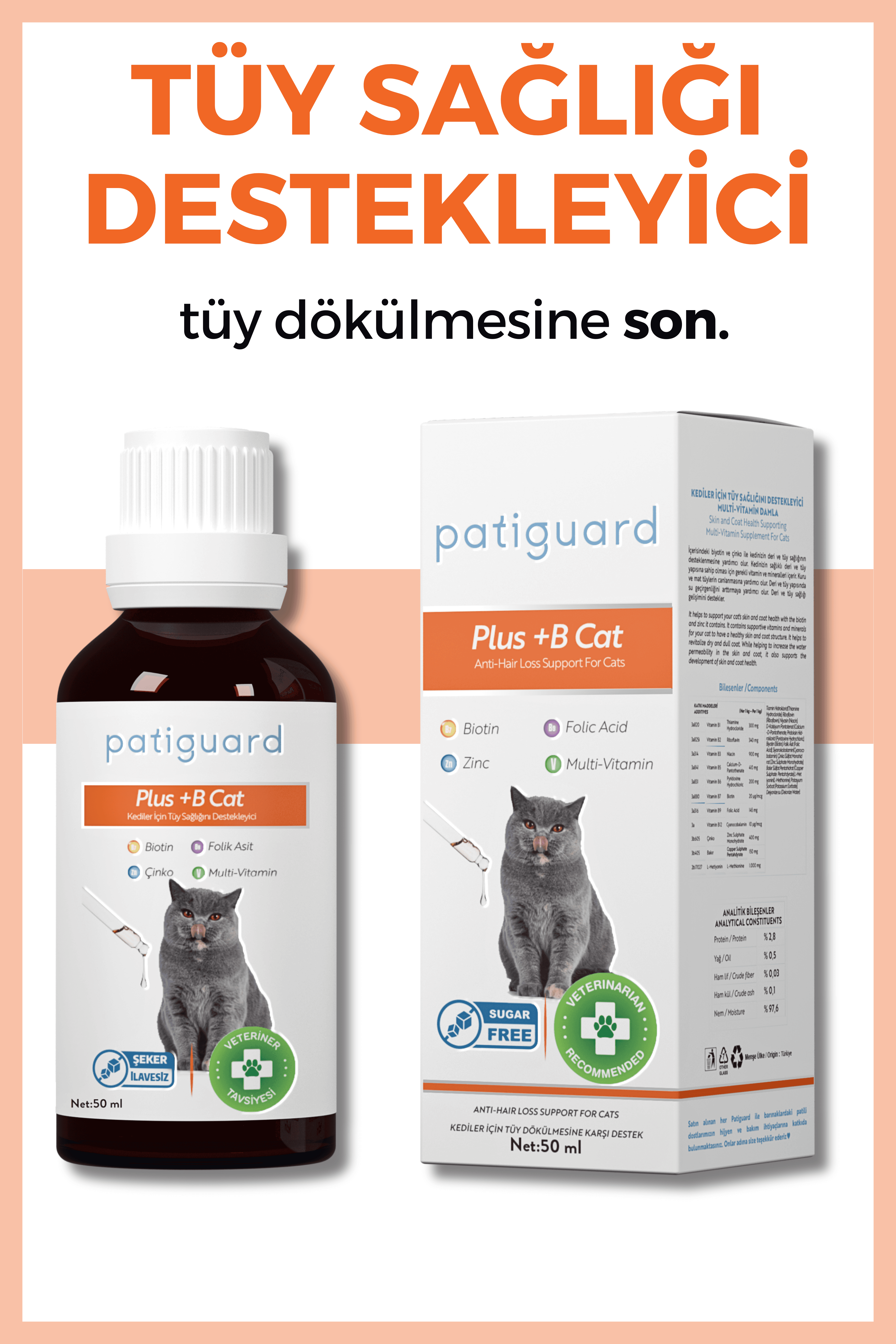 Patiguard Plus B For Cats 50ML