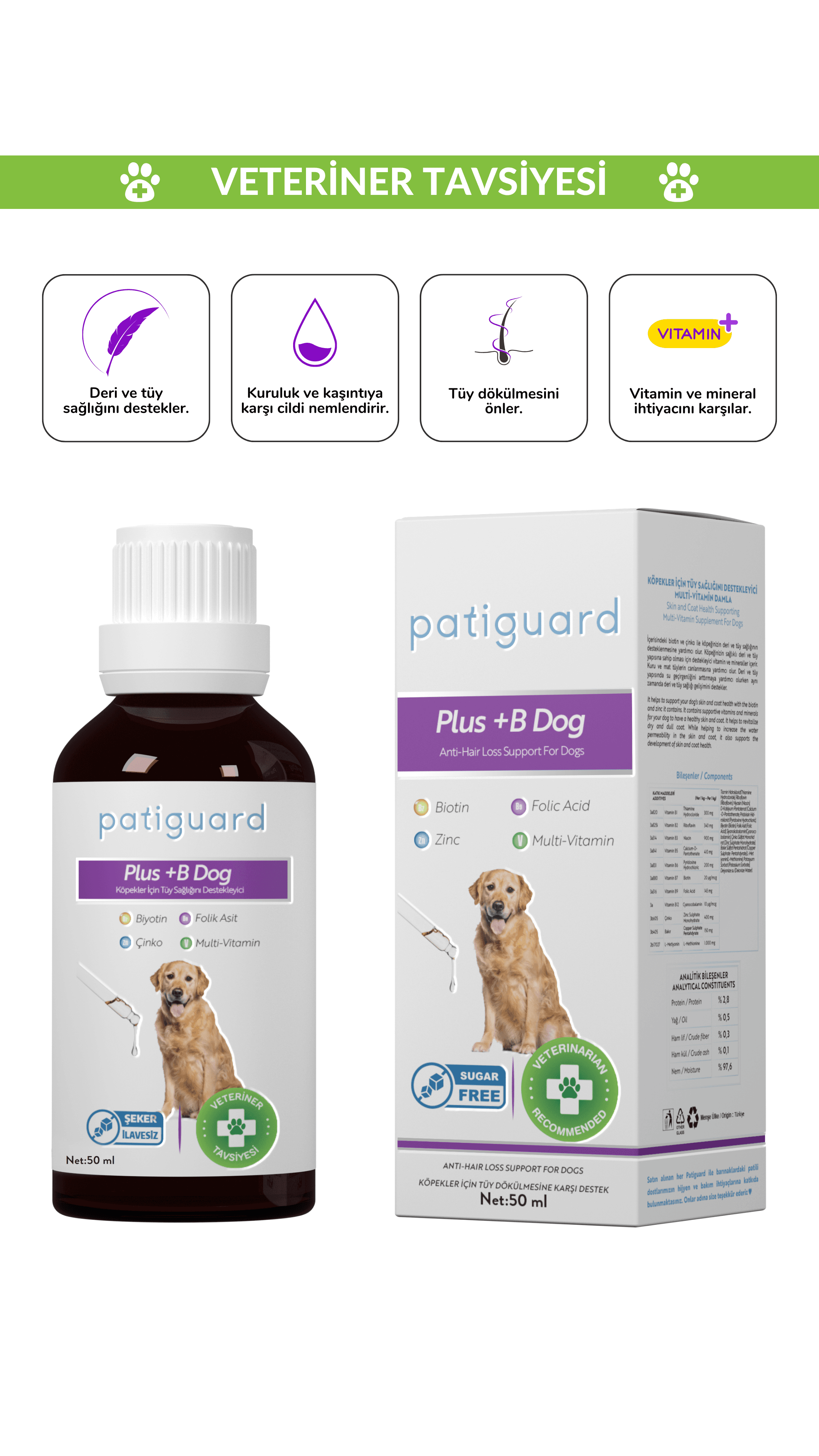 Patiguard Plus B For Dogs 50ML