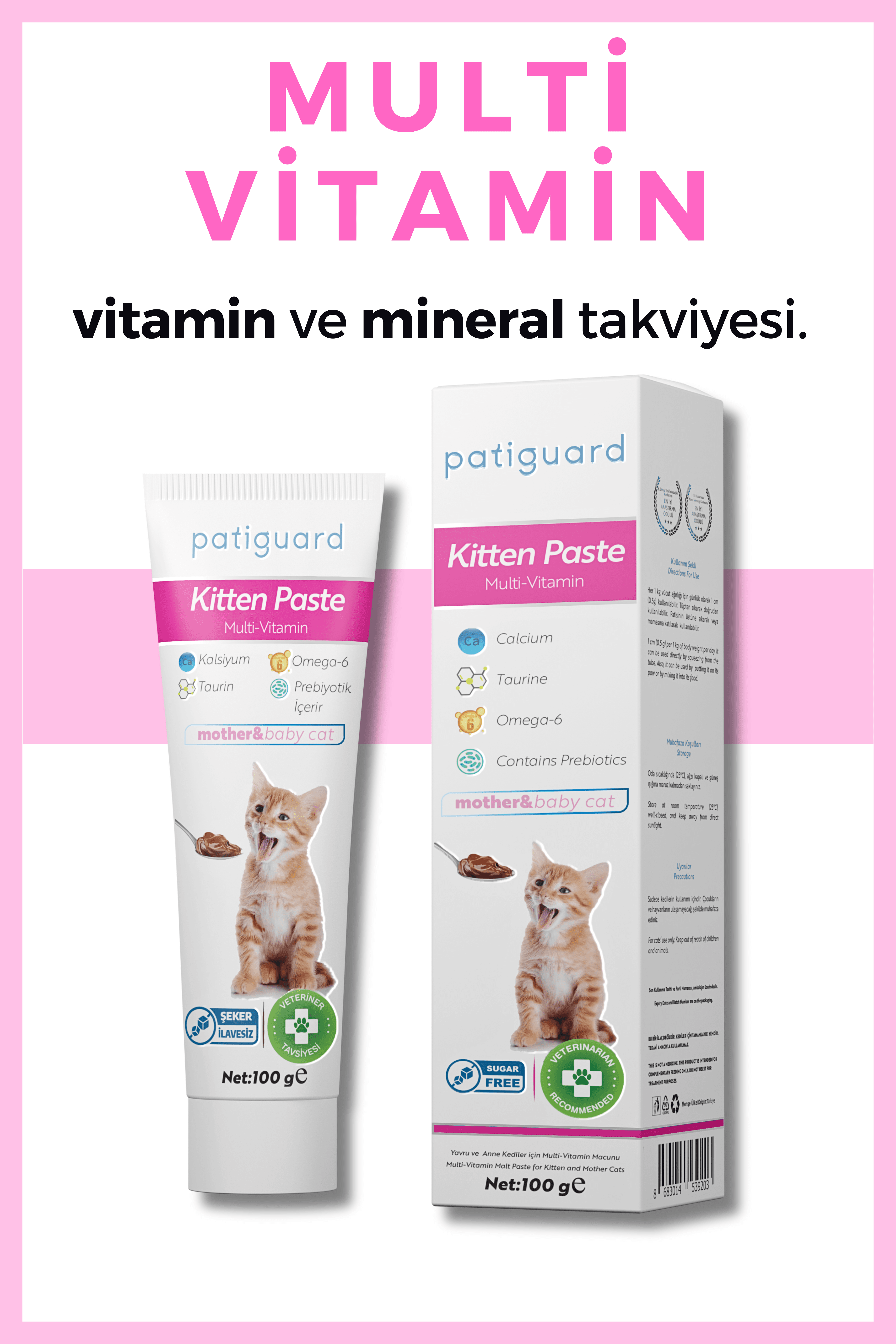 Patiguard Kitten Paste Multivitamin 100G