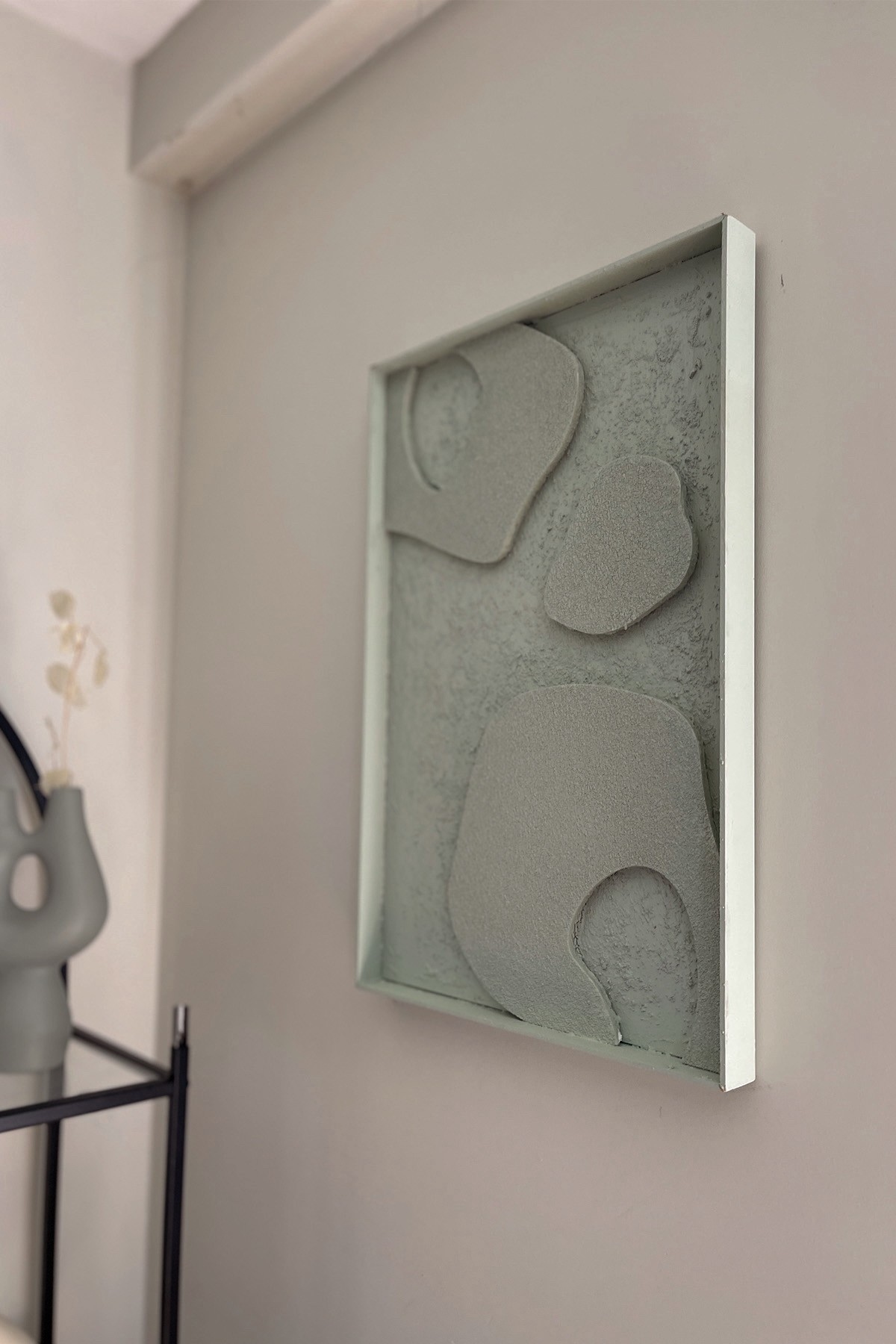 Onmoma El Yapımı Dokulu Bohem Mint Tablo