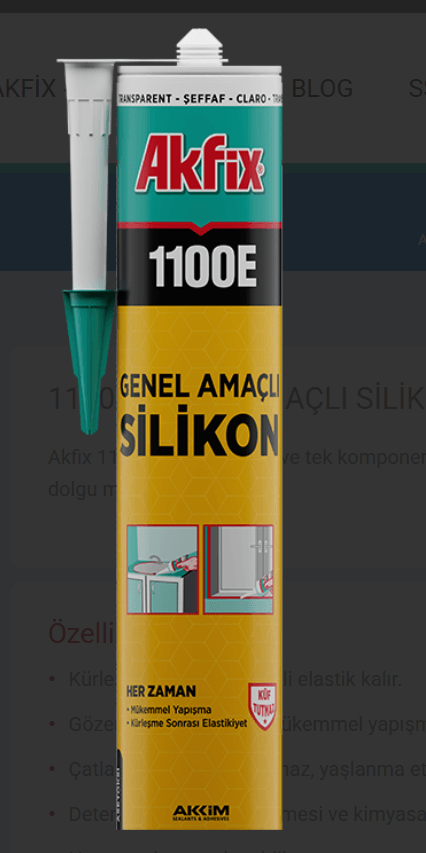 AKFİX Genel Amaçlı Silikon