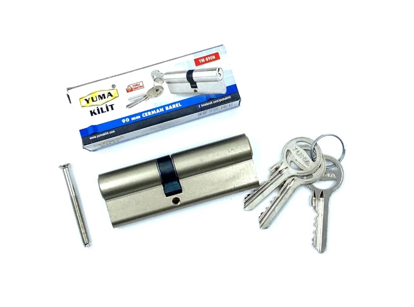 Yuma Kilit Silindirli Barel 90MM YM-B90S (Saten)