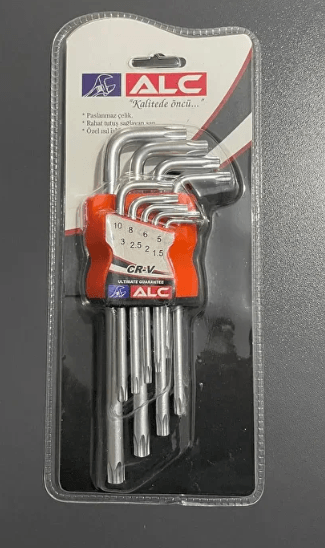 ALC 9 Parça Torx Yıldız Alyan Seti