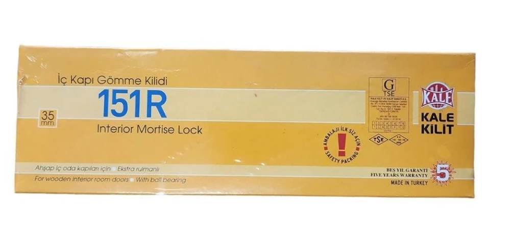 KALE 151 R 35MM NİKEL İÇ KAPI GÖMME KİLİDİ