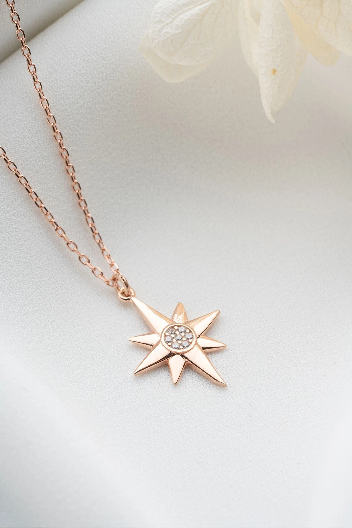 Gümüş Gold Güneş Kolye