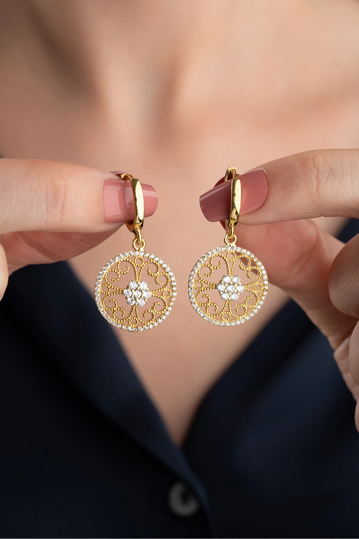 Gümüş Telkari Model Küpe