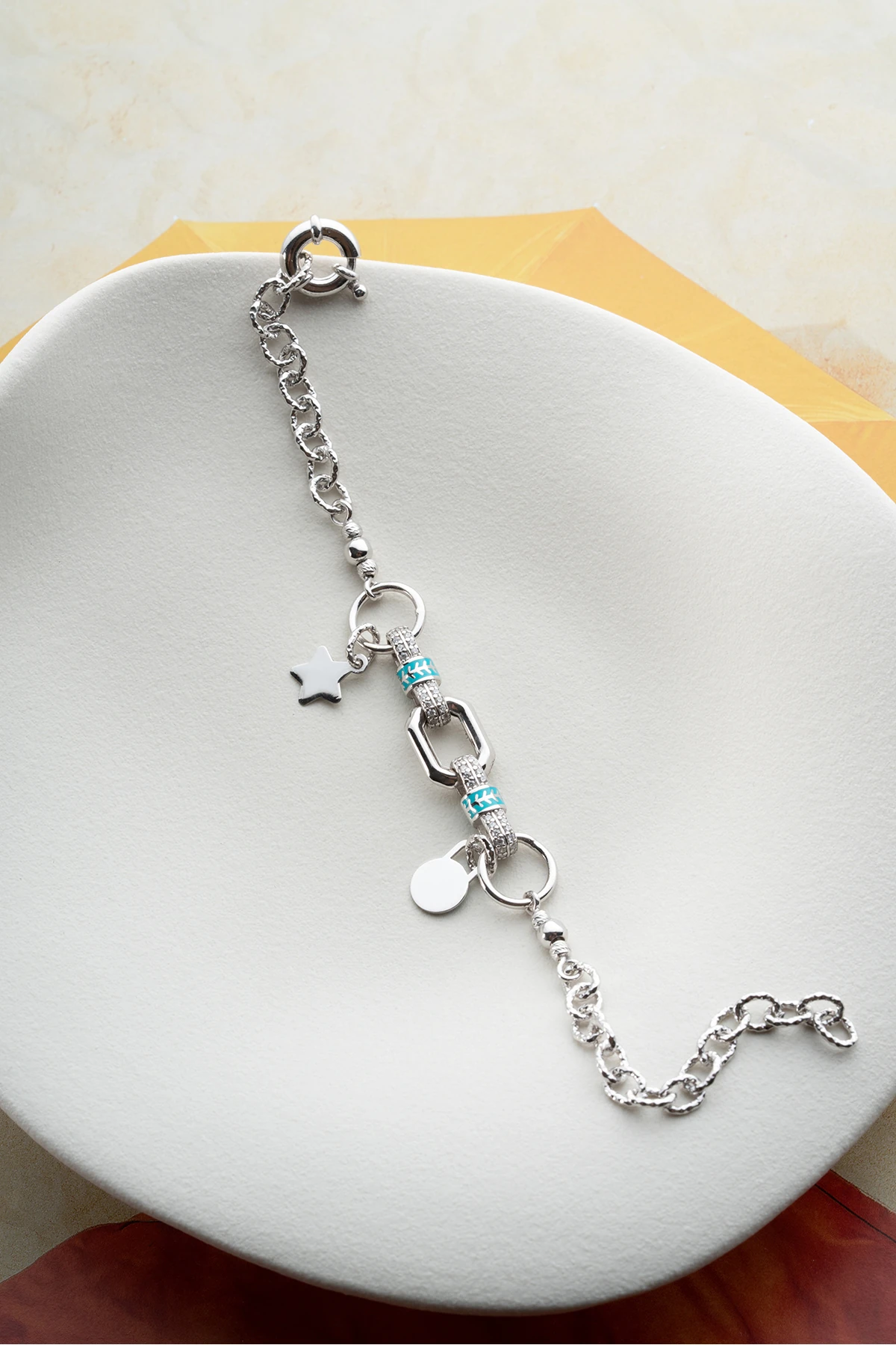 Gümüş Charm Bileklik