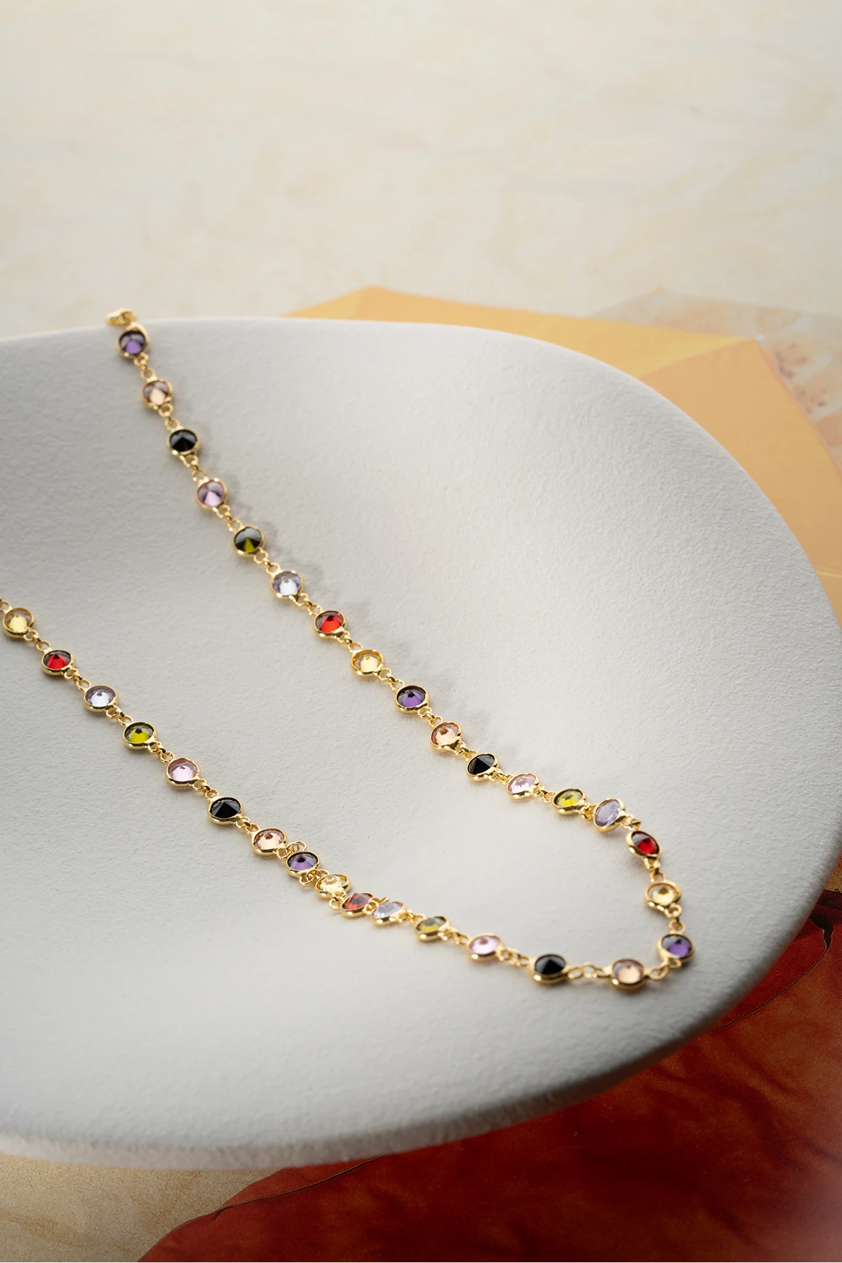 Gümüş Mix Taşlı Kolye