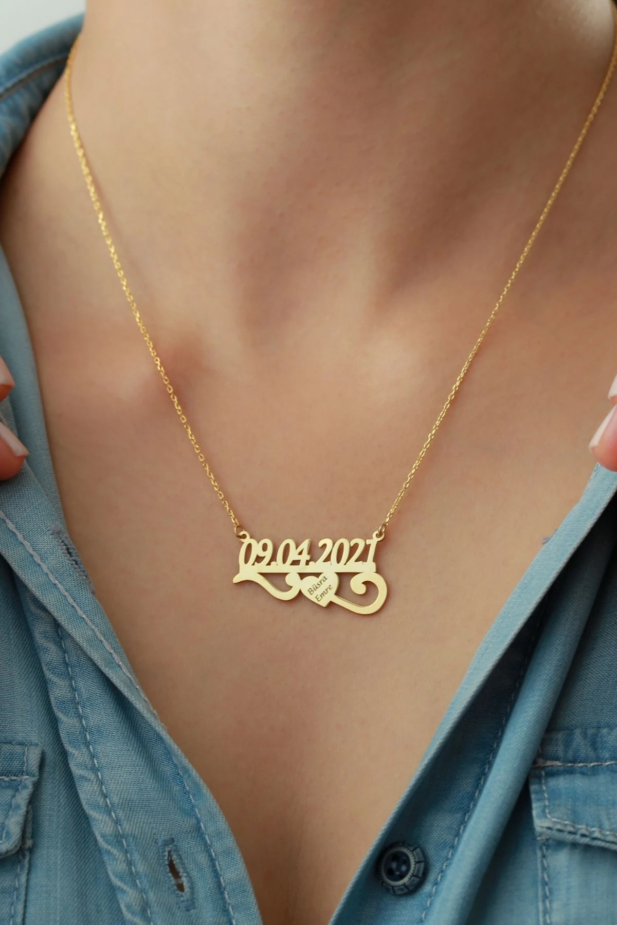 Gümüş Tarih Kolye