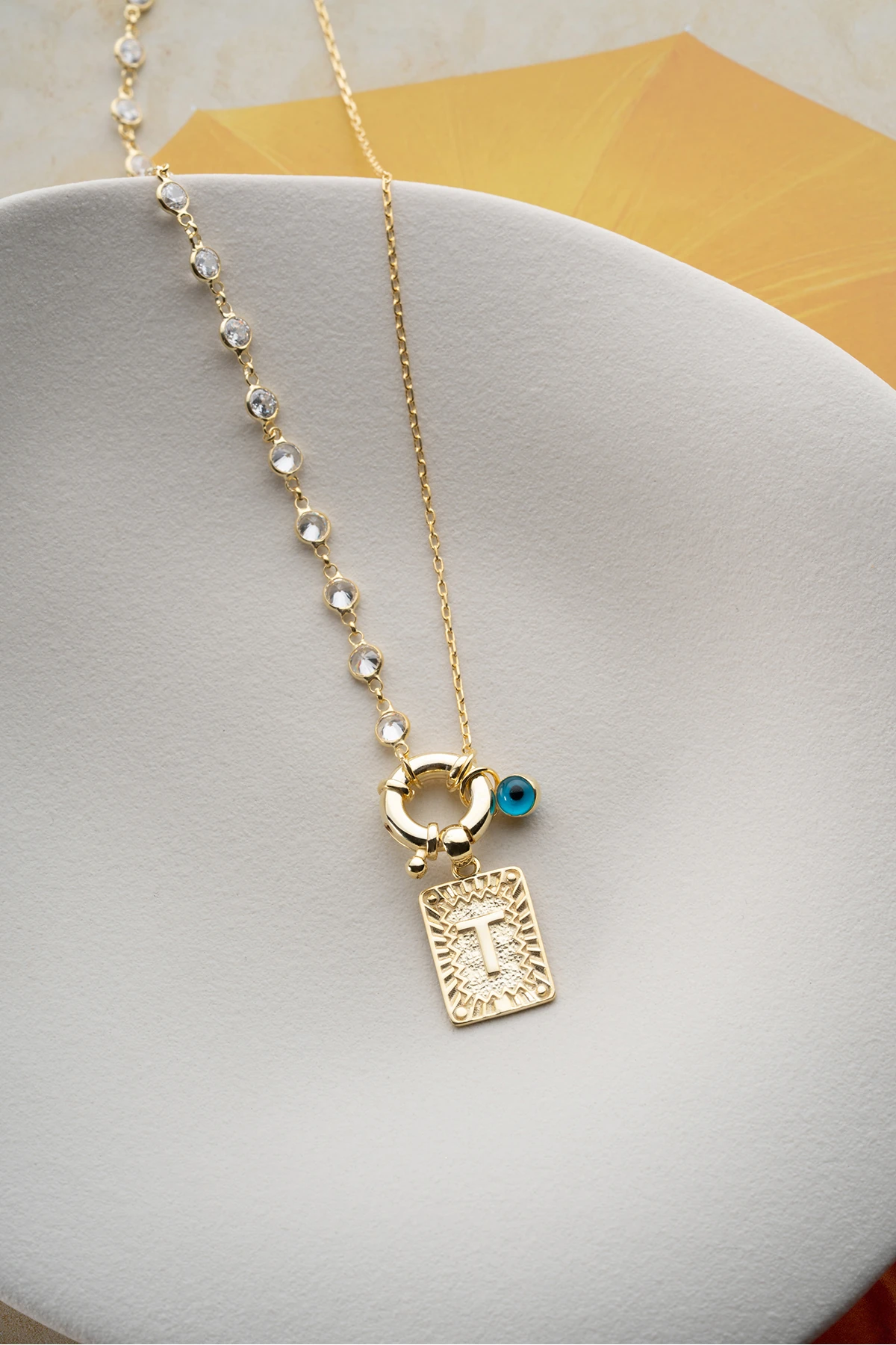 Gümüş Kişiye Özel Harf Kolye