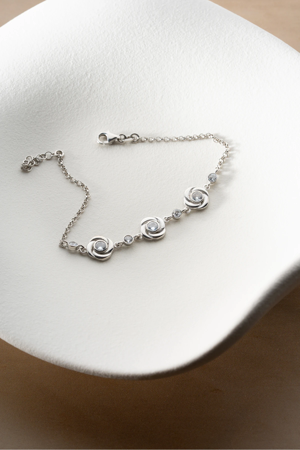 Gümüş Çiçek Bileklik