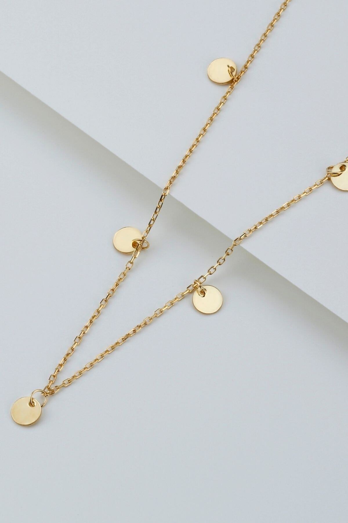 Gümüş Pullu Kolye