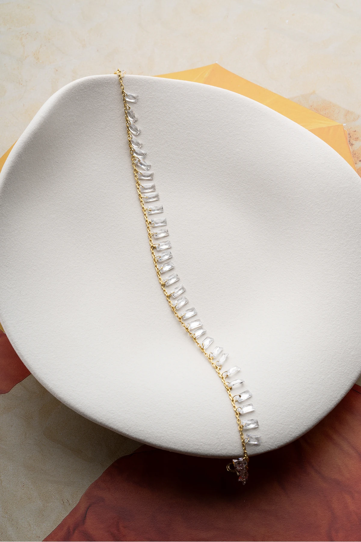 Gümüş Baget Taşlı Halhal