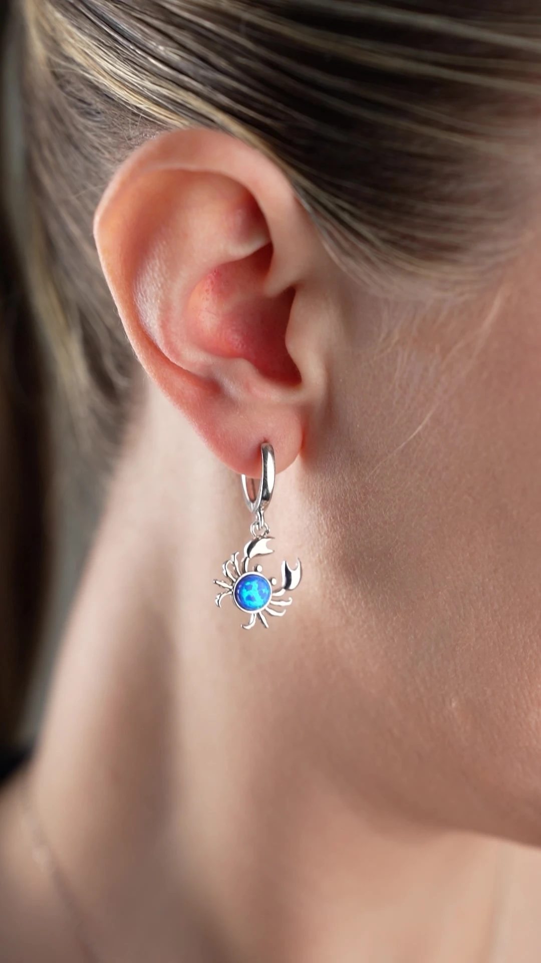 Gümüş Yengeç Takı Seti