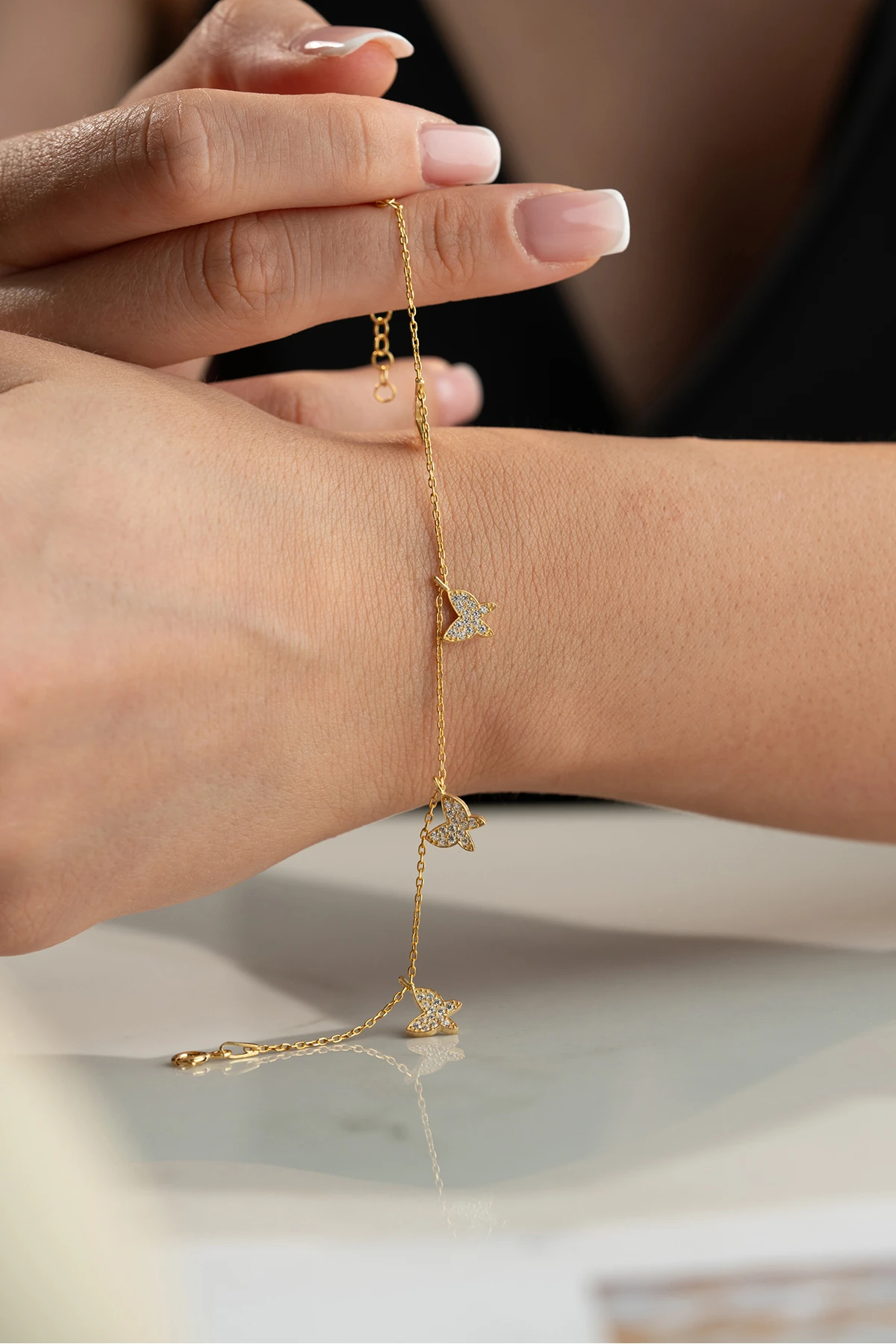 Gümüş Kelebek Bileklik