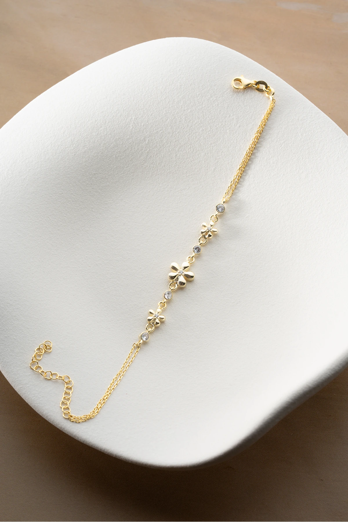 Gümüş Çiçek Bileklik