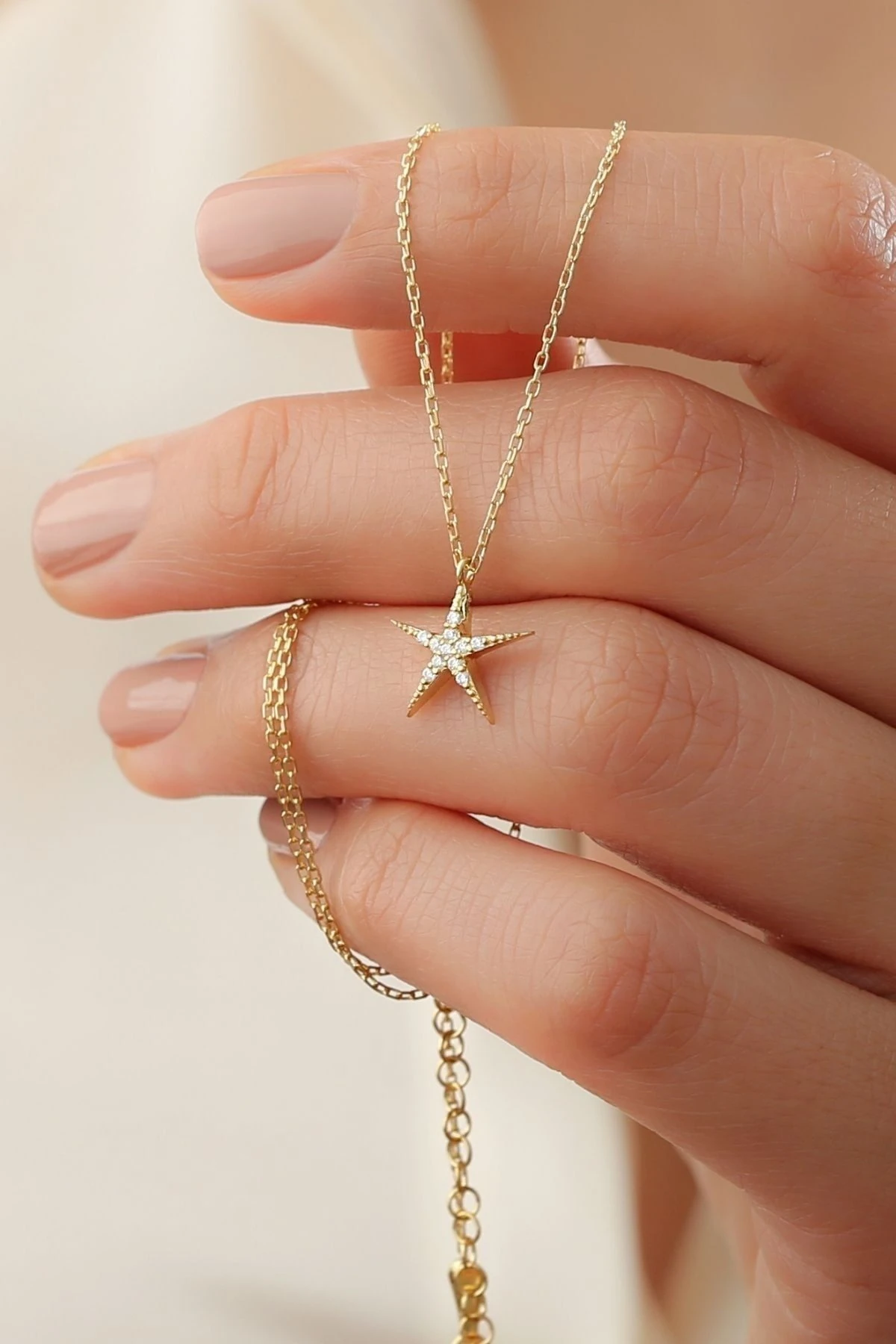 Gümüş Deniz Yıldızı Kolye