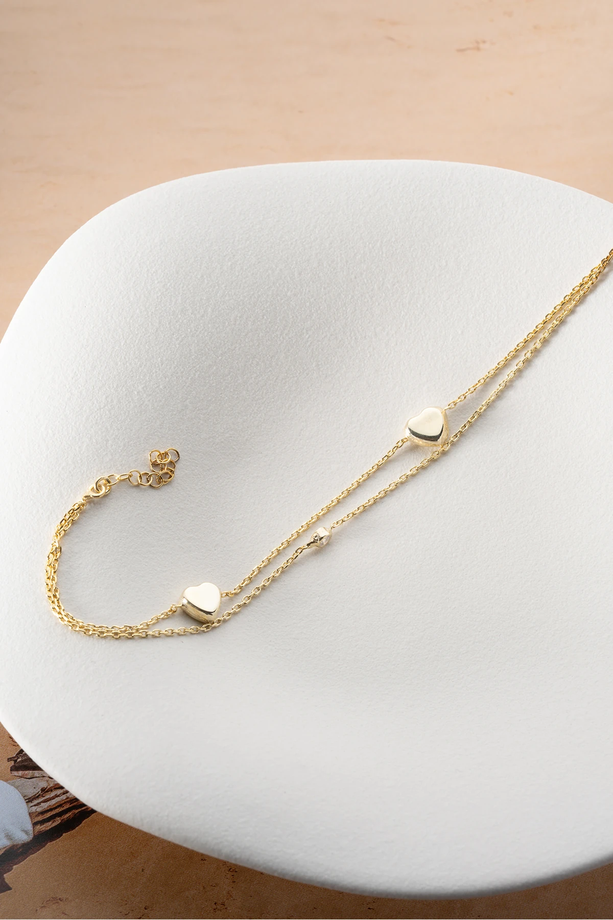 Gümüş Kalpli Model Bileklik