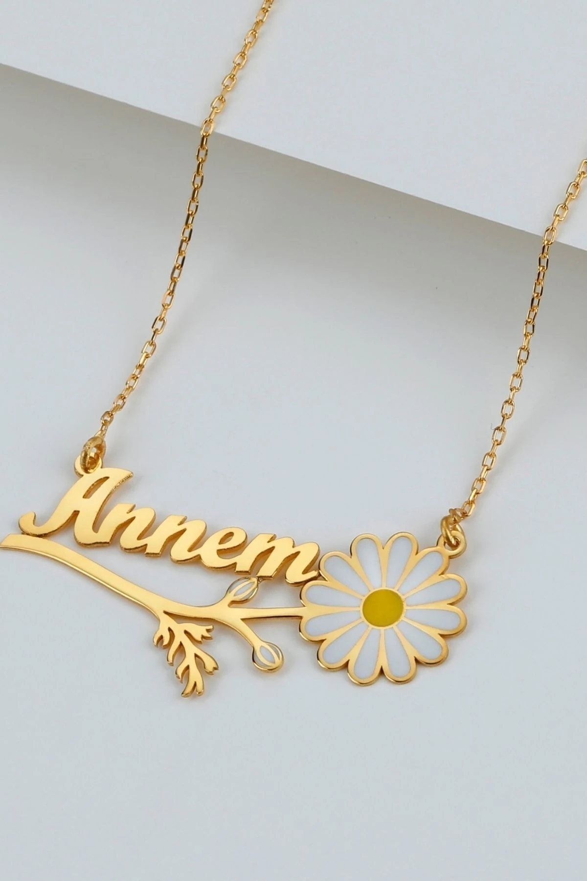 Gümüş Annem Papatya Kolye