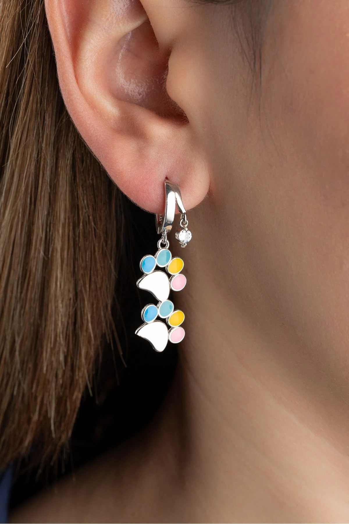 Gümüş Çiftli Pati Küpe