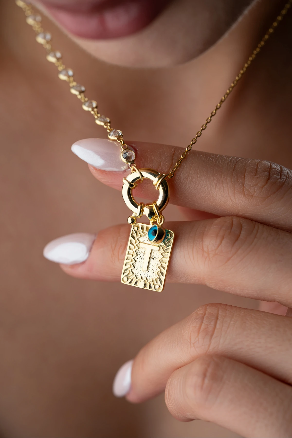 Gümüş Kişiye Özel Harf Kolye