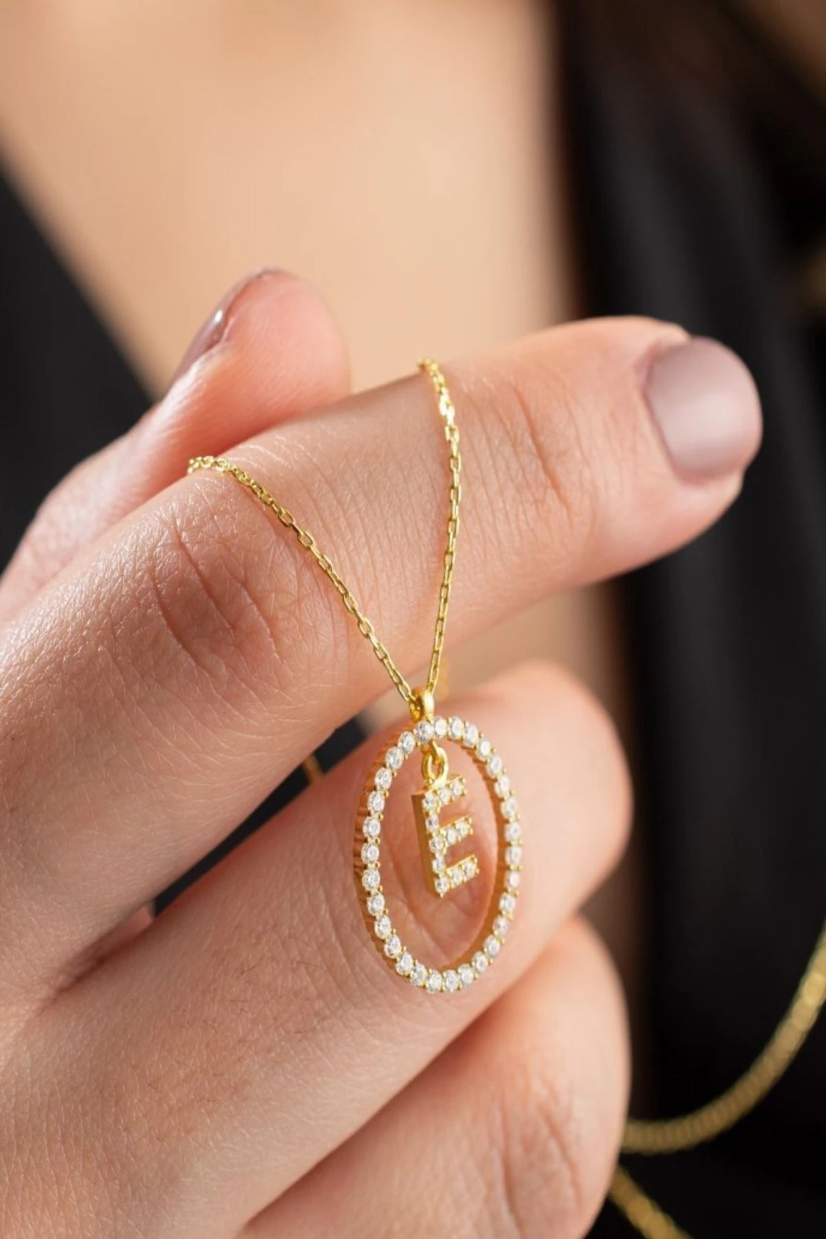 Gümüş Kişiye Özel Harfli Kolye