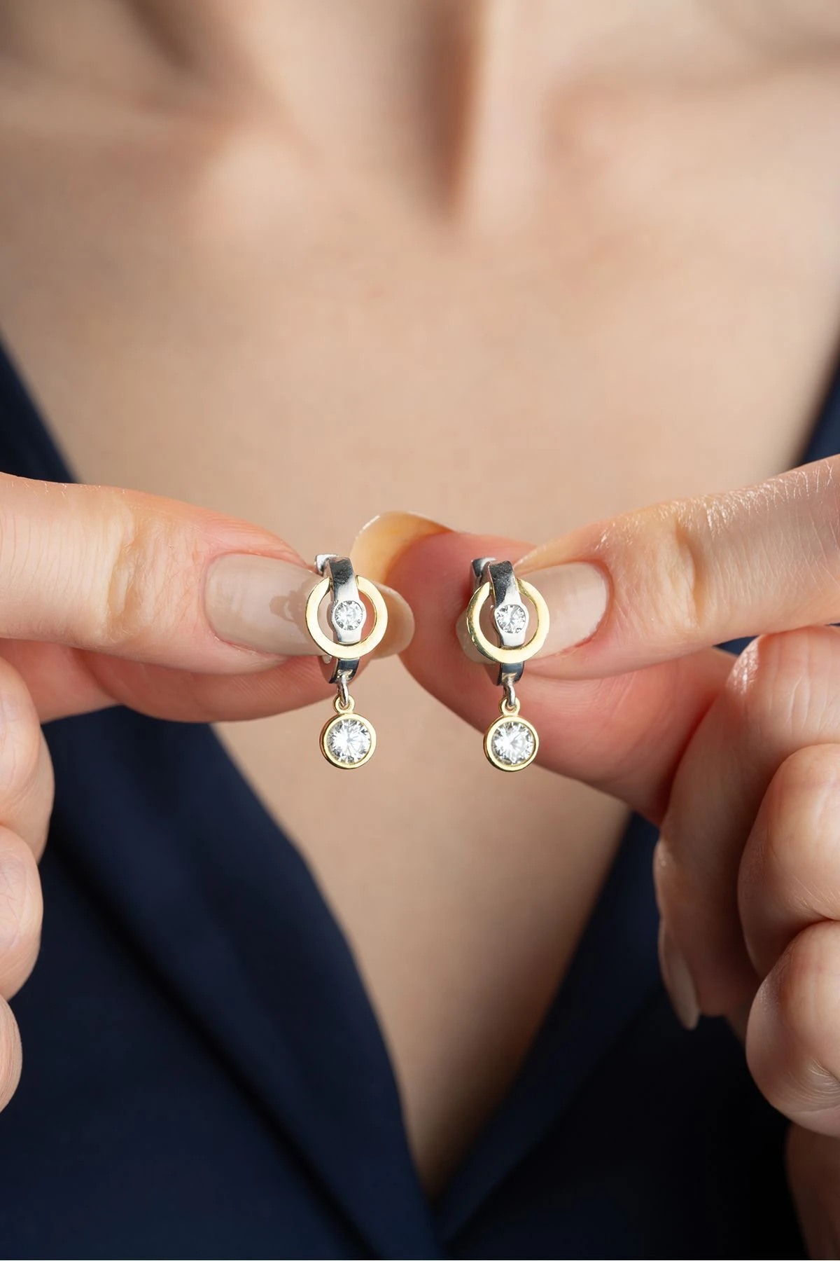 Gümüş Trend Küpe