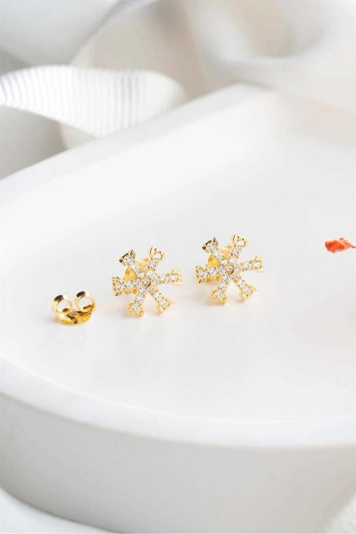 Gold Kartanesi Gümüş Küpe