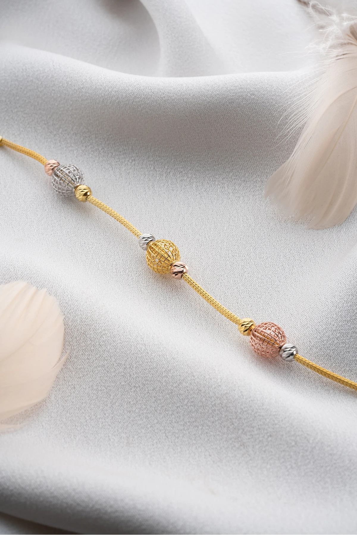 Gümüş 3 Kafesli Dorika Bileklik