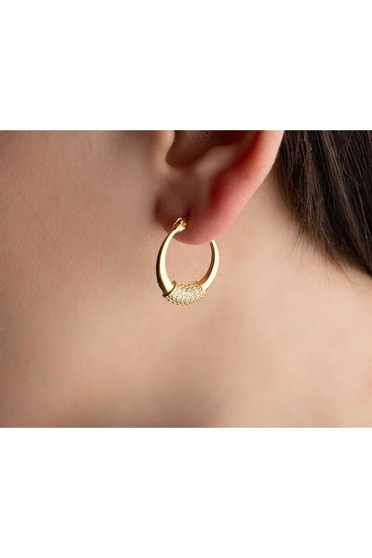 Gümüş Halka Küpe