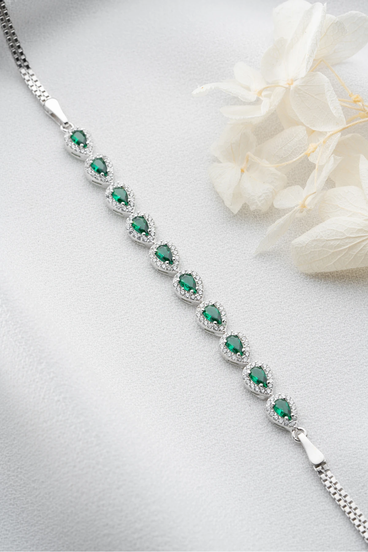 Gümüş Damla Model Suyolu Bileklik