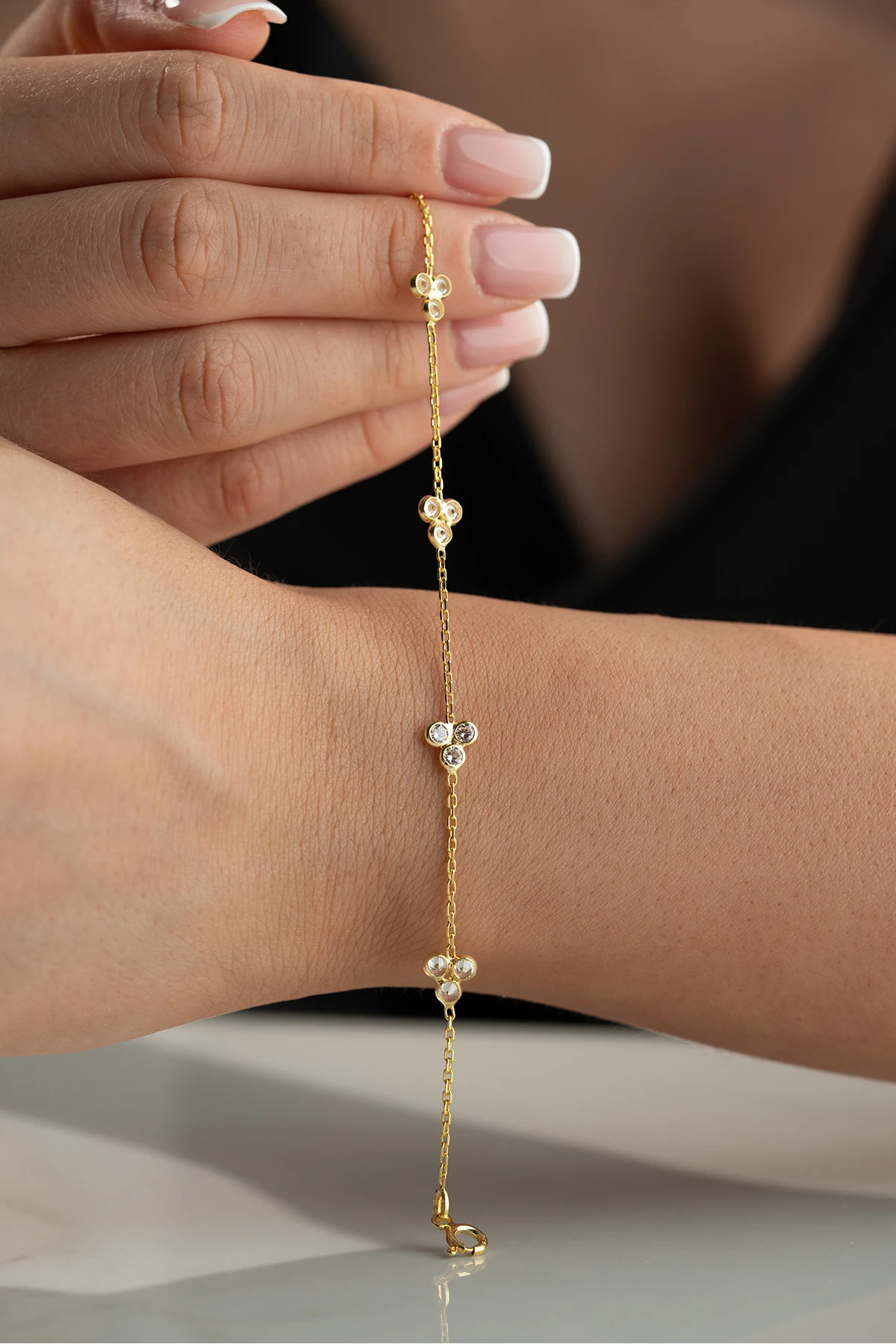 Gümüş Taşlı Bileklik