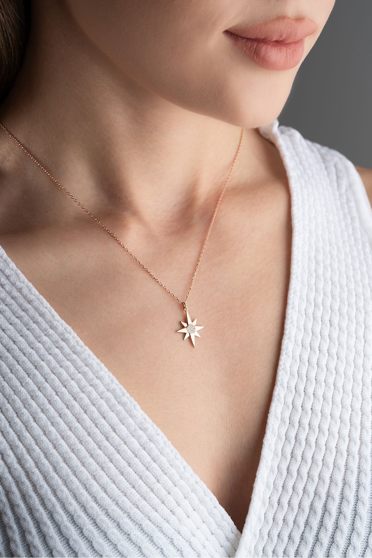 Gümüş Gold Güneş Kolye