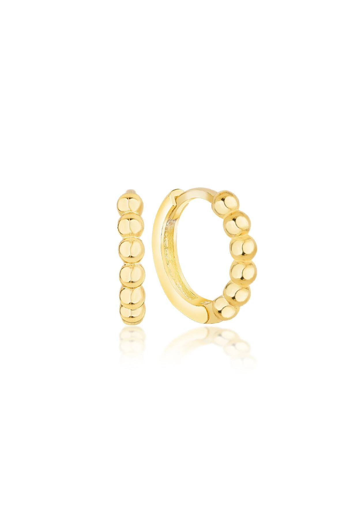 Taşsız Halka Gümüş Küpe