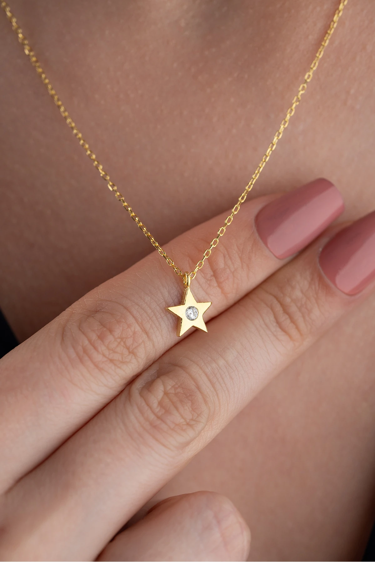 Gümüş Yıldız Kolye