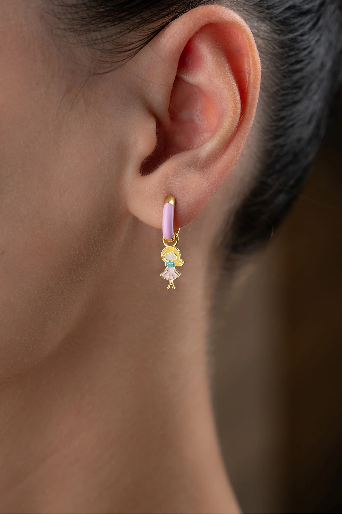 Gümüş Kız Çocuk Küpe