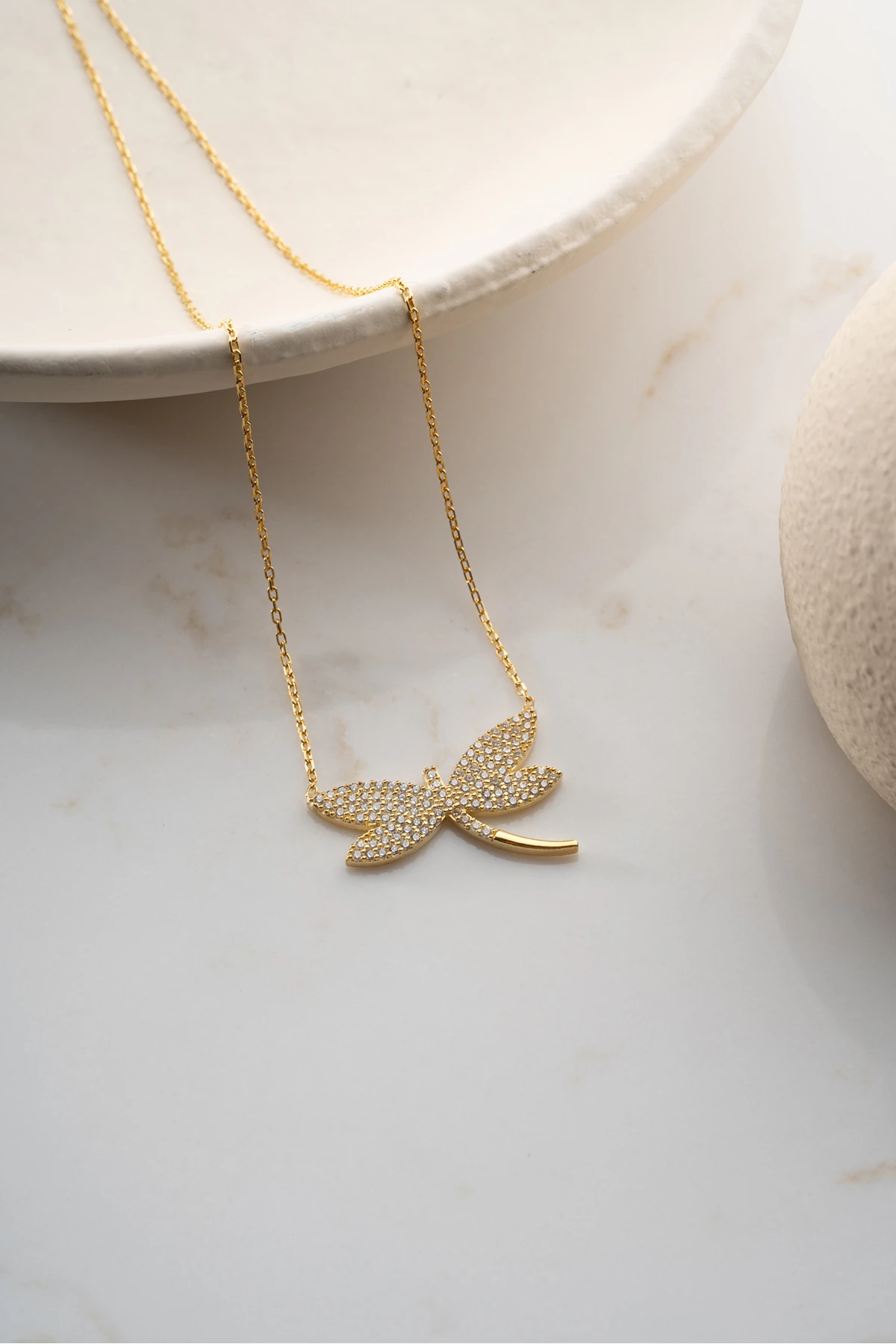 Gümüş Yusufçuk Kolye