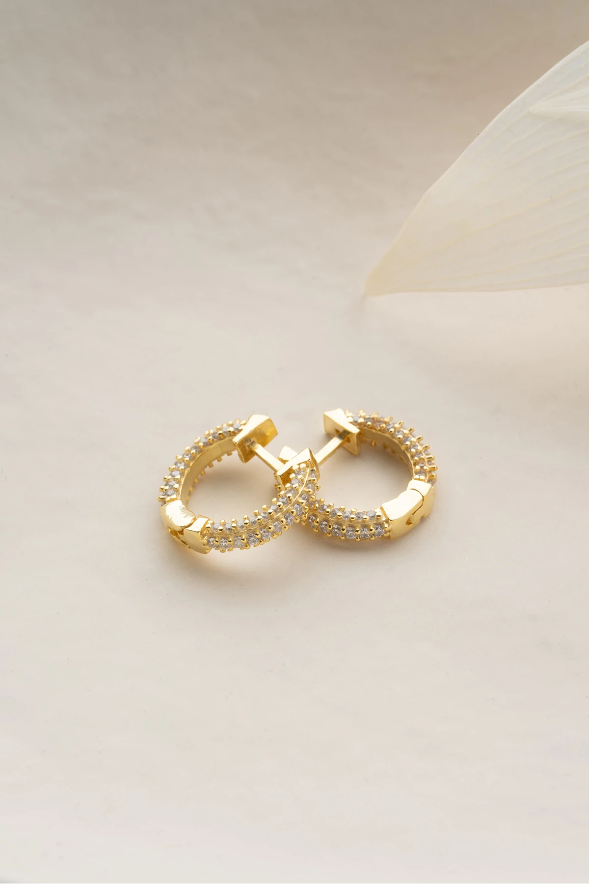 Gümüş Taşsız Kalp Küpe