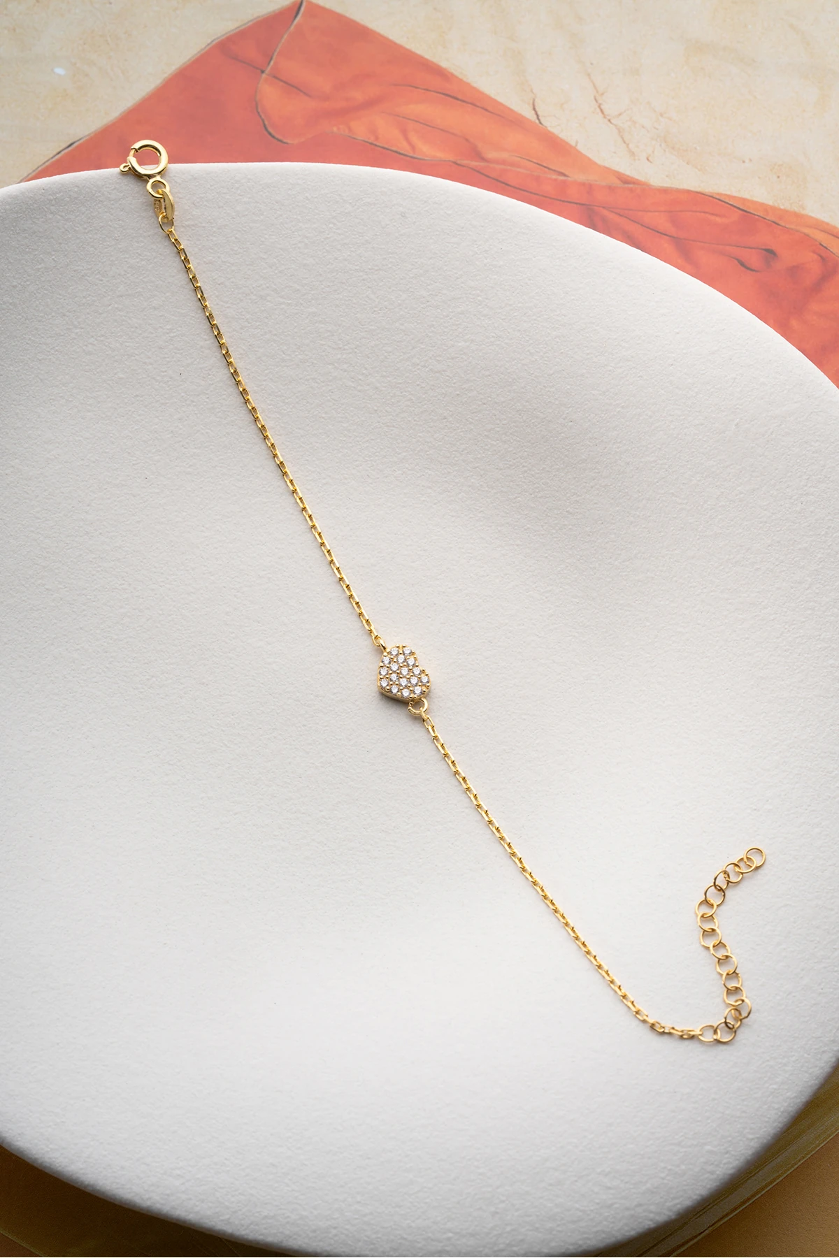 Gümüş Kalpli Bileklik