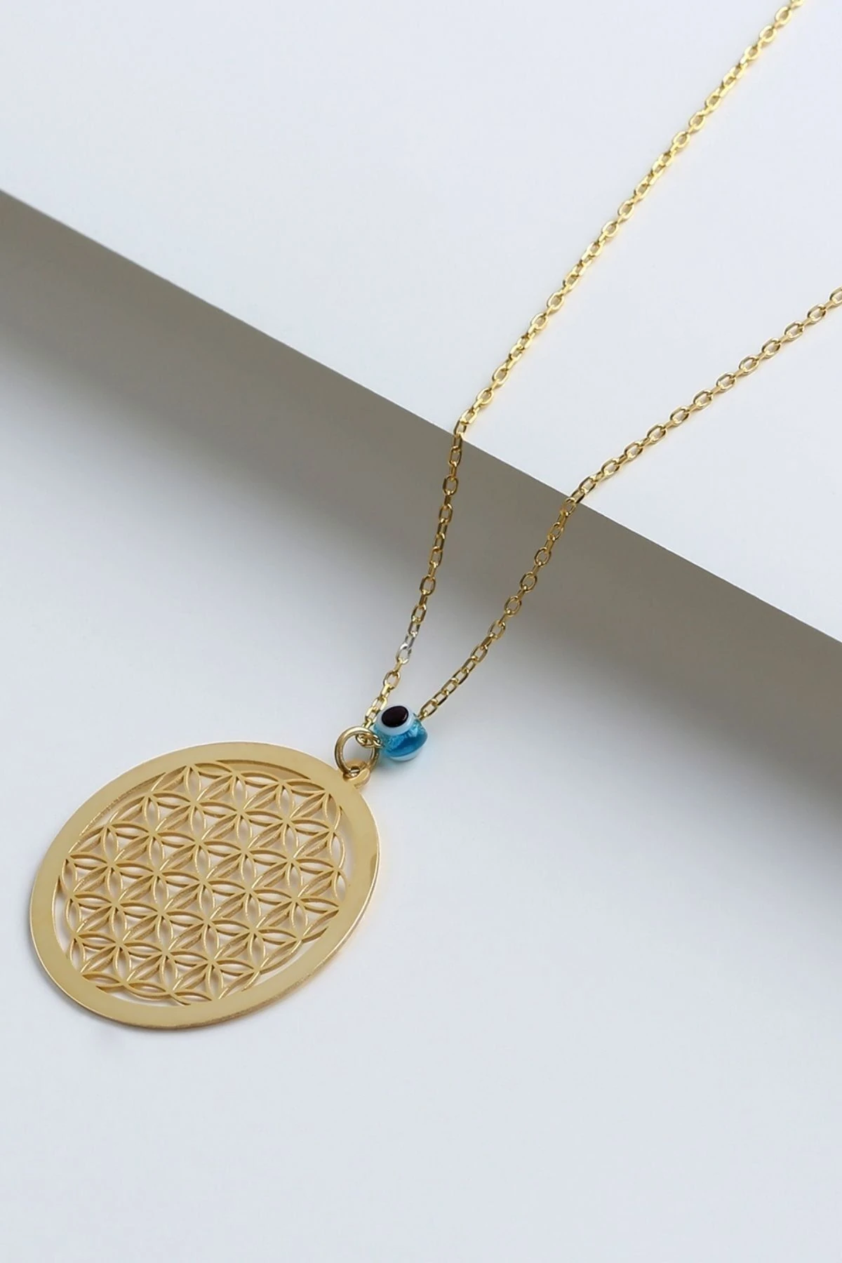 Gümüş Örgü Model Plaka Kolye