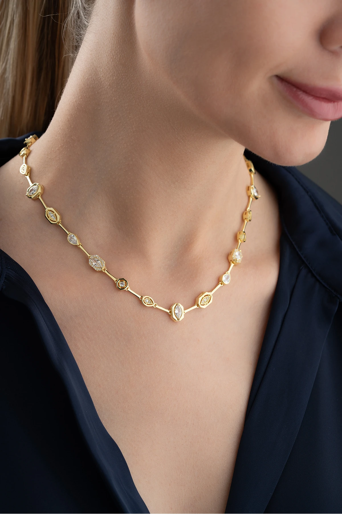 Gümüş Trend Model Kolye