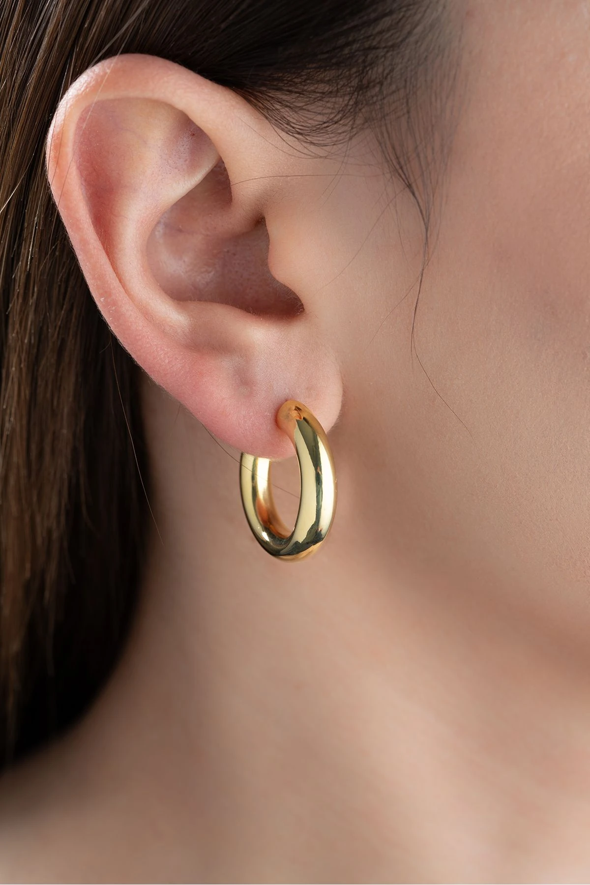 Gümüş Halka Küpe